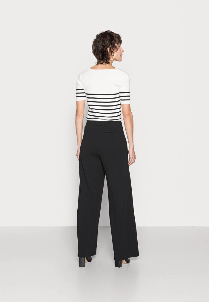 Pantalons ANNA FIELD Anna Field Wide Leg Pants With Detail Noir Femme | RBA-9593462